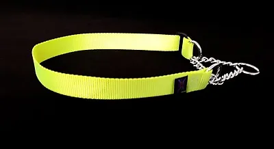 Fluorescent Half Check/choke Training Dog Collar  Large Adjustment Fits 14 -22 > • £4.89